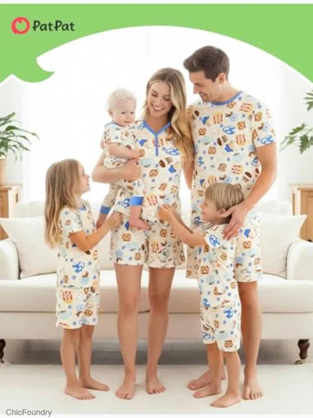 Women's Bamboo Viscose Pajama Set Short Sleeve - Picture 3 of 7
